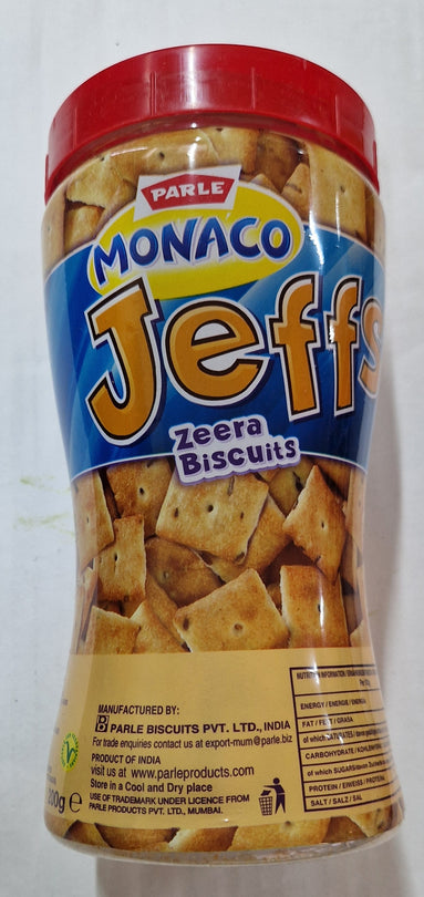 Parle Monako Jeffs ( Zeera Biscuits) - 200g