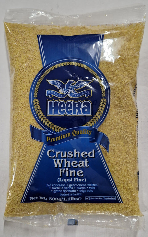 Heera Crushed Wheat Fine ( Lapsi Fine ) - 500g