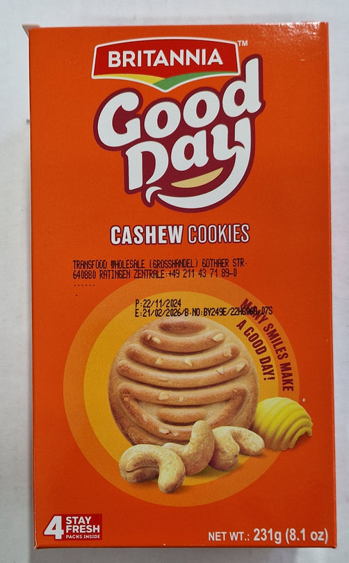 Britannia Good Day Cashew Cookies - 231g