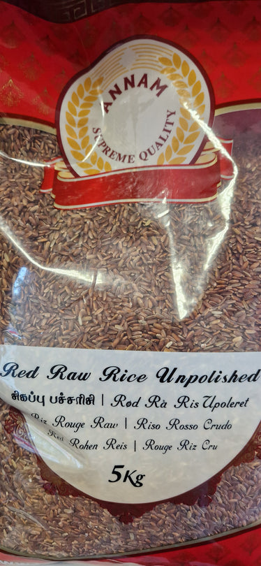 Annam Red Raw Rice ( Unpolished ) - 5kg